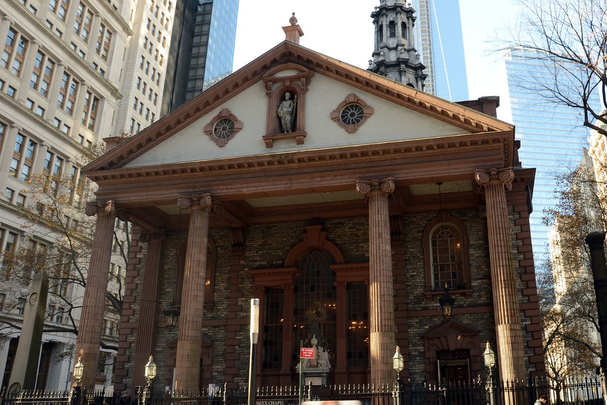 13-2 St Pauls Chapel Front In New York Financial District
